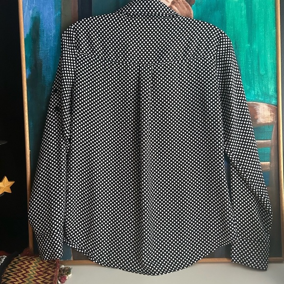 Classic Y2K Black and White Polka Dot Men's Shirt XS - Picture 8 of 16